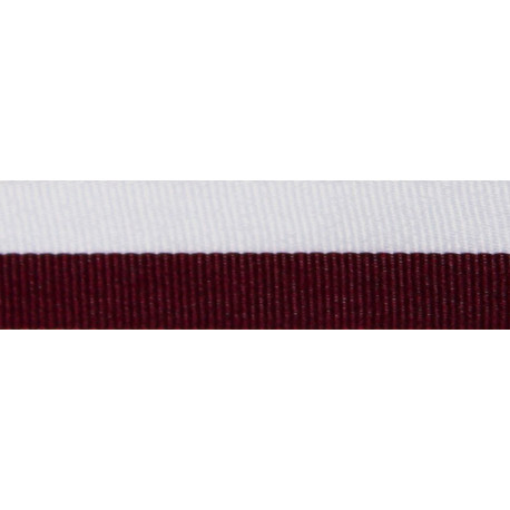 lint lengte 800 breedte 22 bordeaux/wit