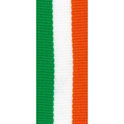 lint lengte 800 breedte 22 groen/wit/orange