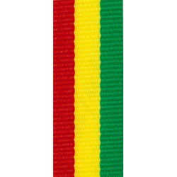 lint lengte 800 breedte 22 rood/groen/geel