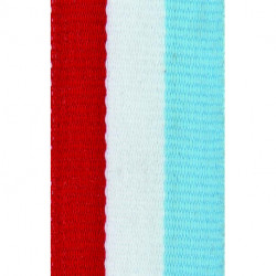 lint lengte 800 breedte 22 rood/wit/licht blauw