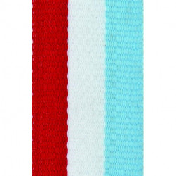 lint lengte 800 breedte 22 rood/wit/licht blauw