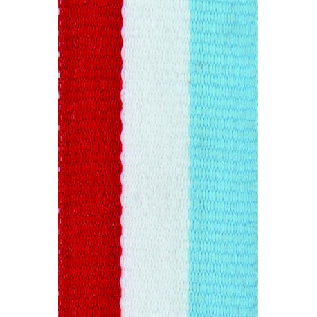 lint lengte 800 breedte 22 rood/wit/licht blauw