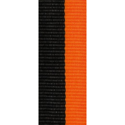 lint lengte 800 breedte 22 zwart/oranje