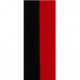 lint lengte 800 breedte 22 zwart/rood